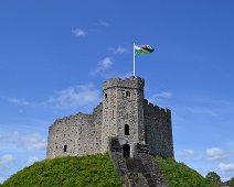 Cardiff Castle 1 Cardiff castle inner keep.