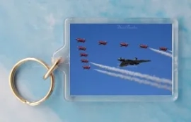 Vulcan XH558 and Red Arrows