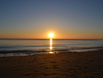 Sunsets Bright pastel colours, blues, oranges and reds on clear evenings through to moody cloud filled deep colours.